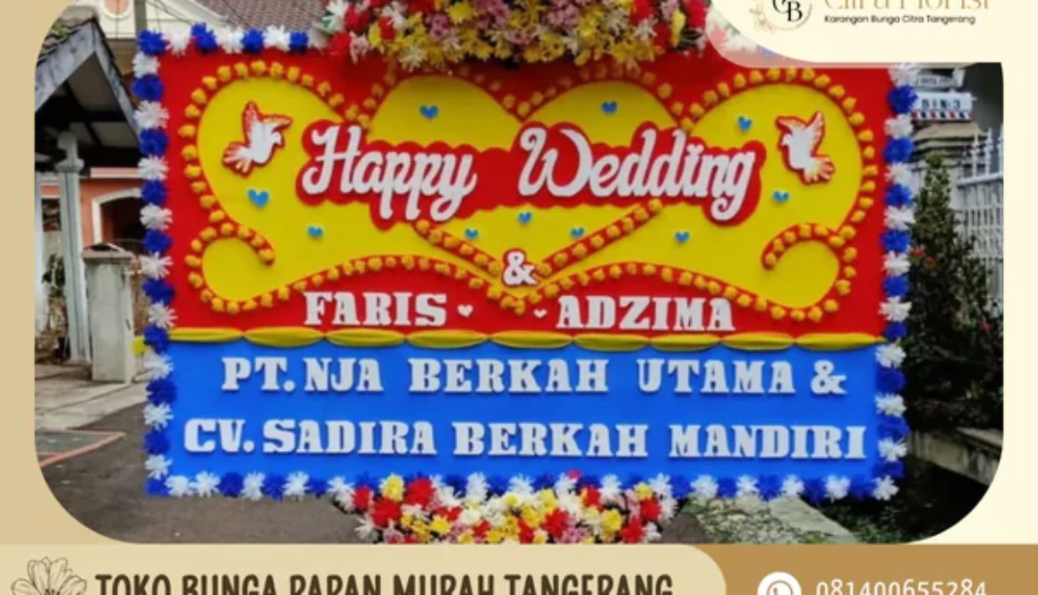 toko bunga papan murah tangerang