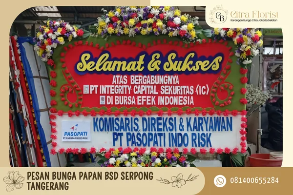 Bunga Papan BSD Serpong Tangerang